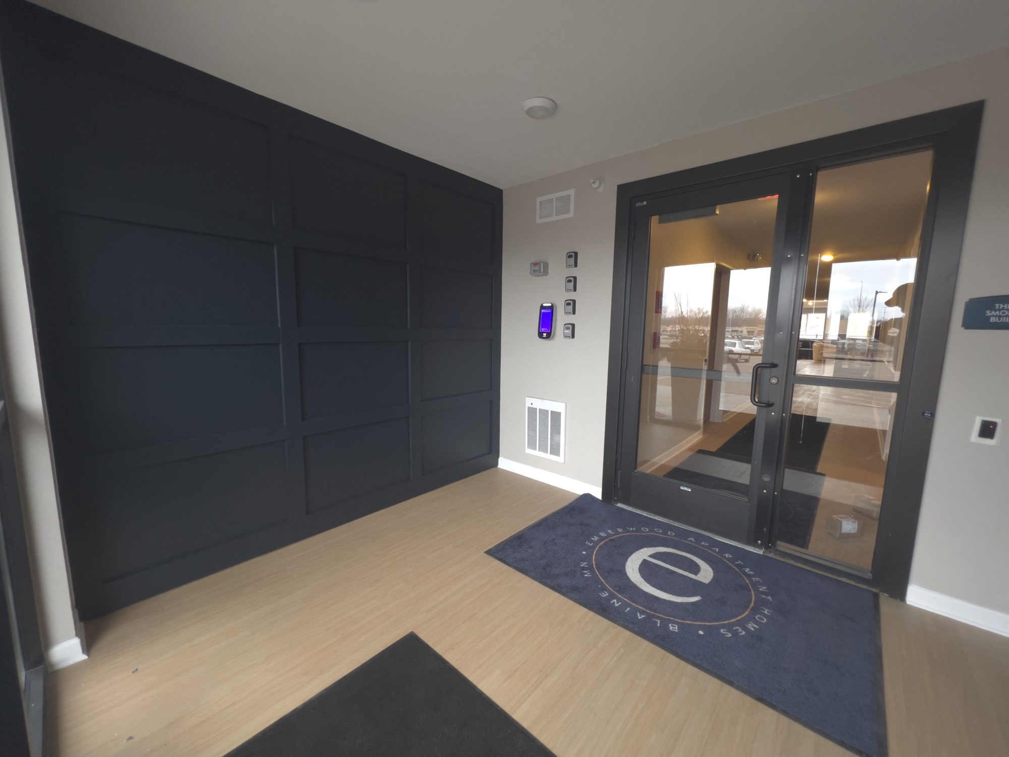 New secured entryway