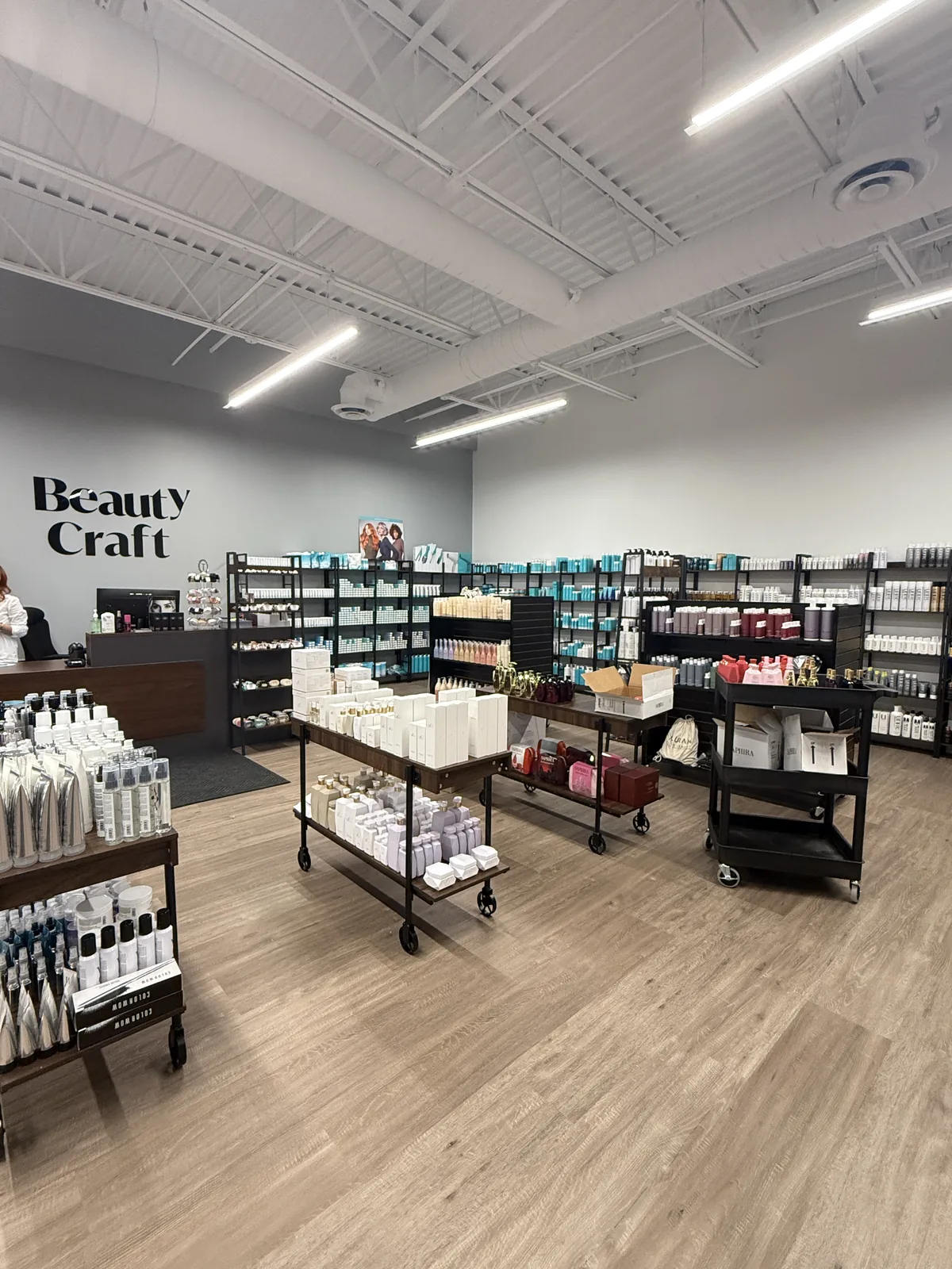 Beauty Craft retail supply store built into the facility
