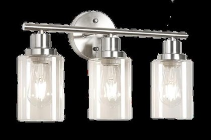 Lighting · Brushed nickel finish option